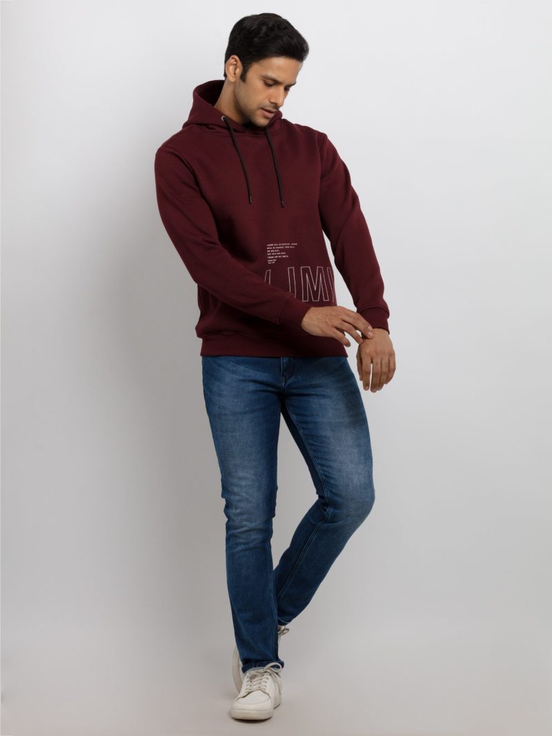 Mens Printed Hooded Sweatshirt