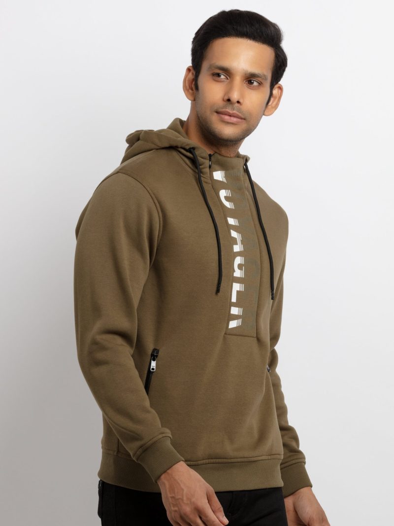 Mens Printed Hooded Sweatshirt