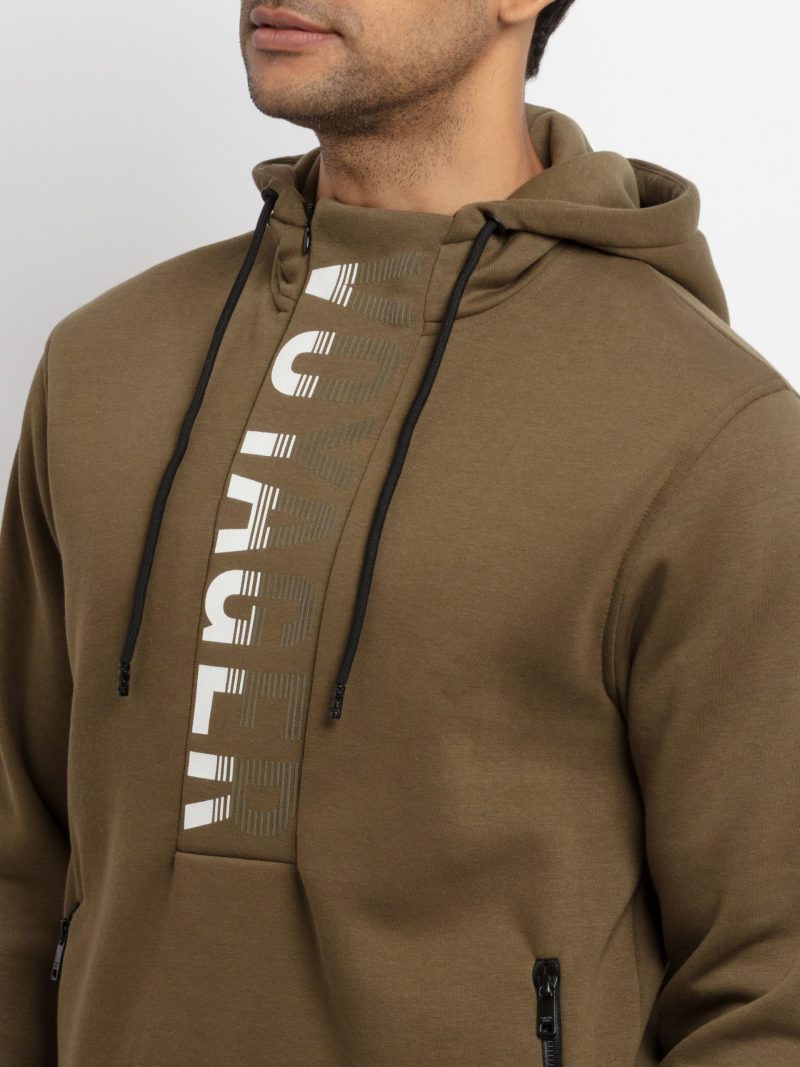 Mens Printed Hooded Sweatshirt