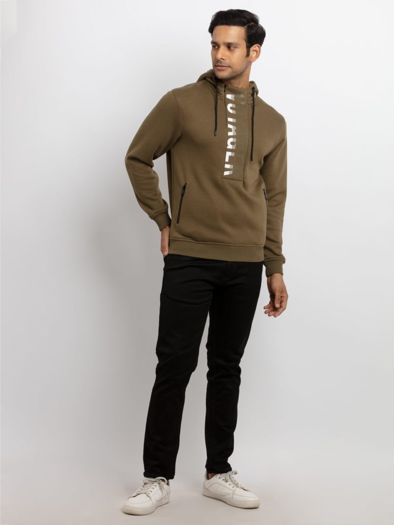 Mens Printed Hooded Sweatshirt