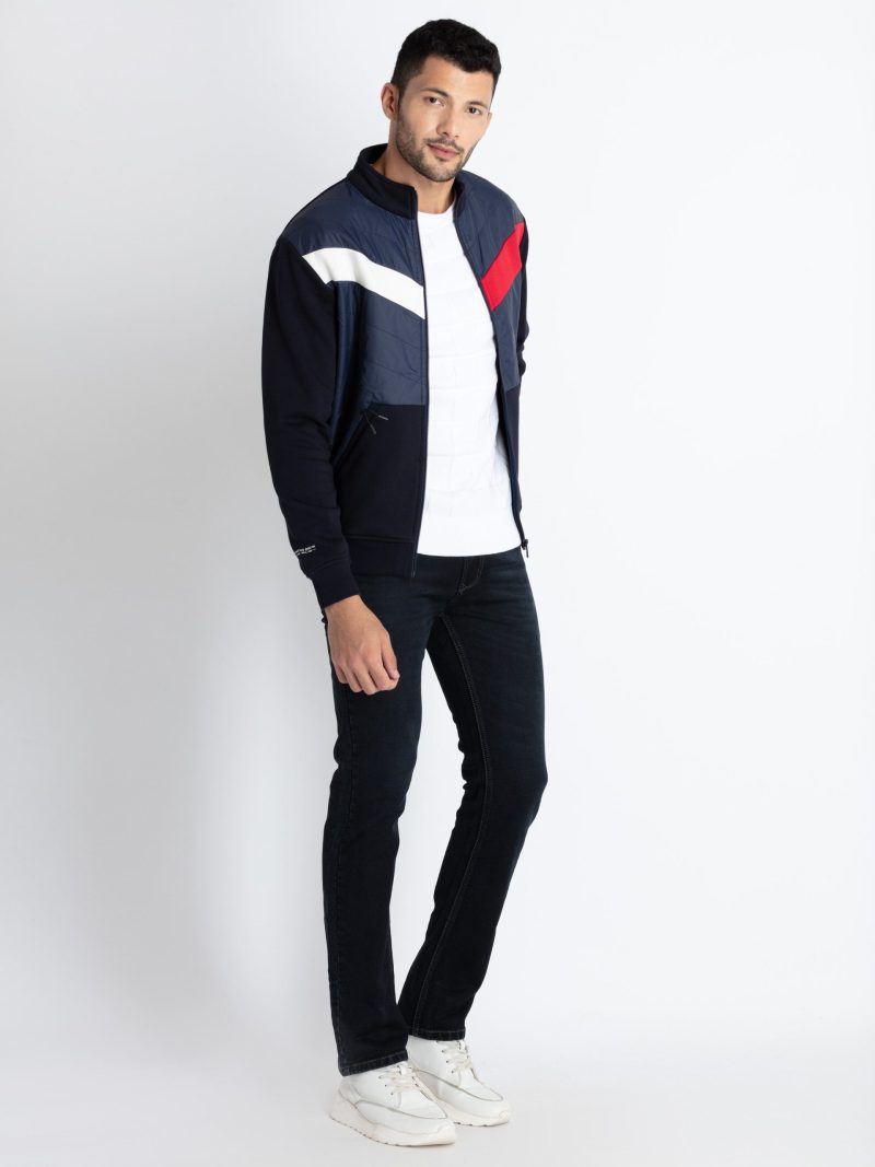 Mens Mix & Match Henley Neck Sweatshirt
