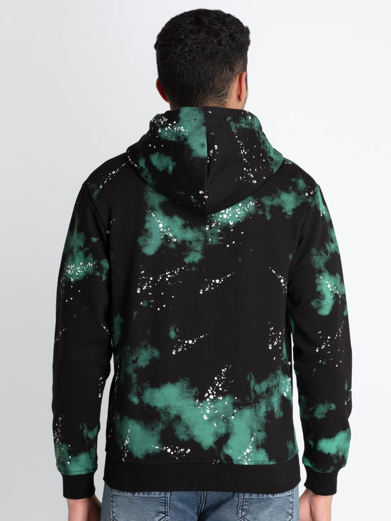 Mens Tie & Dye Sweatshirt With Hoodie