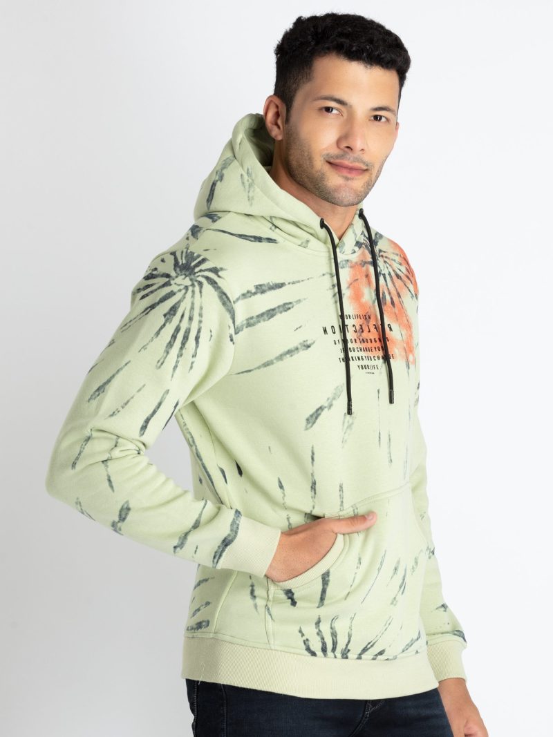 Mens All Over Print Sweatshirt With Hoodie
