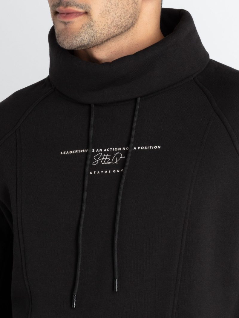 Mens Foldable Turtle Neck Sweatshirt