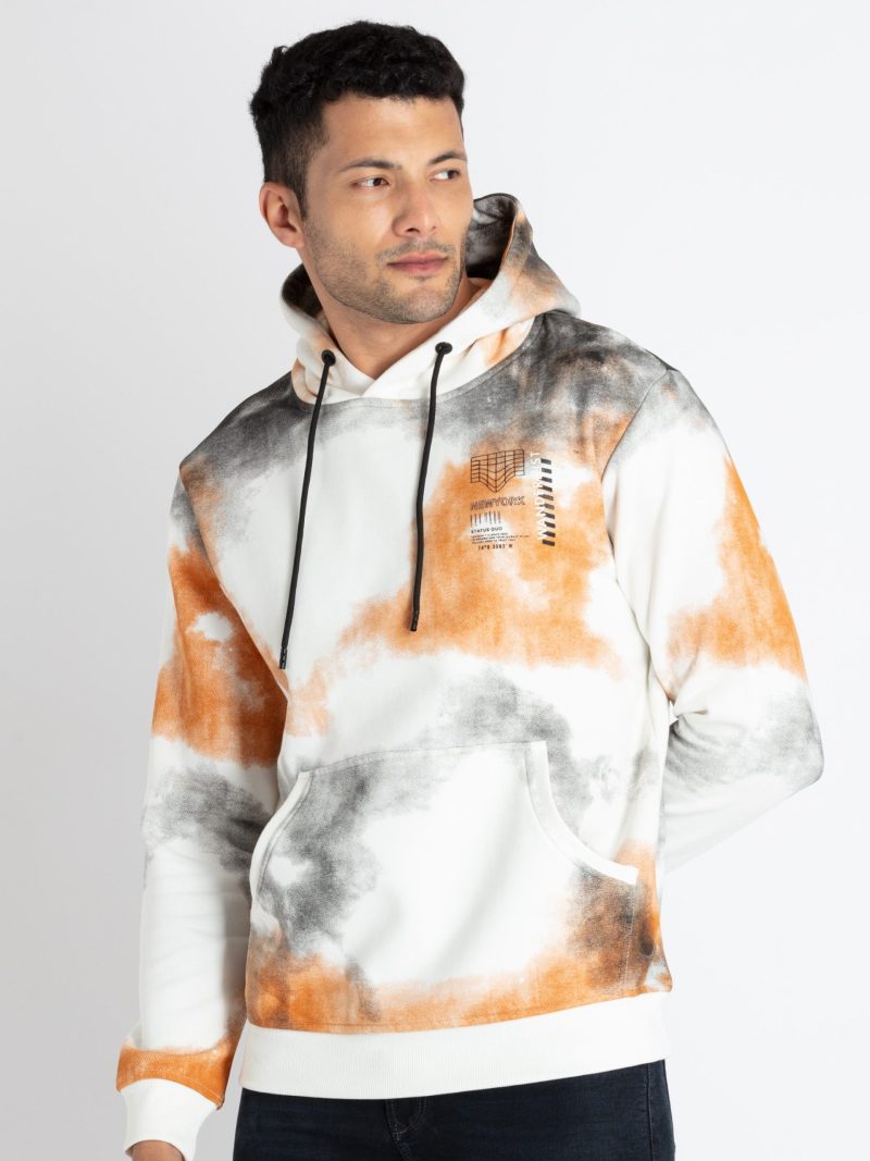 Status Quo Mens All Over Print Sweatshirt With Hoodie