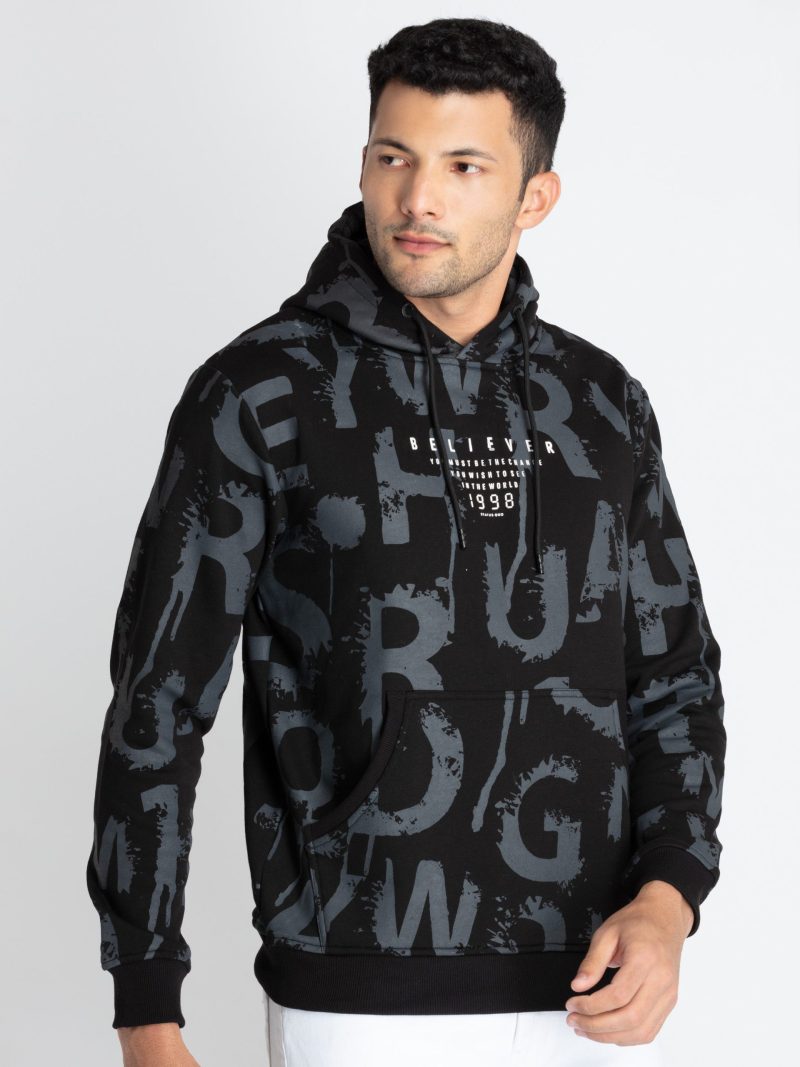 Status Quo Mens All Over Print Sweatshirt With Hoodie