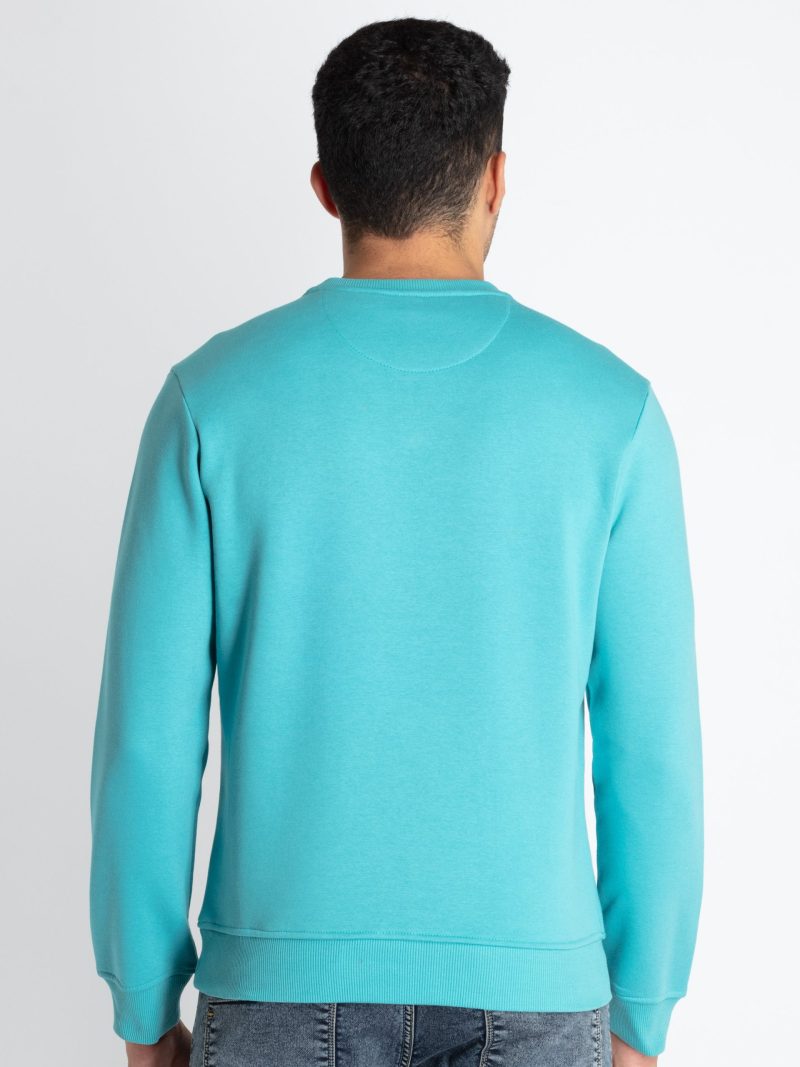 Mens Printed Round Neck Sweatshirt