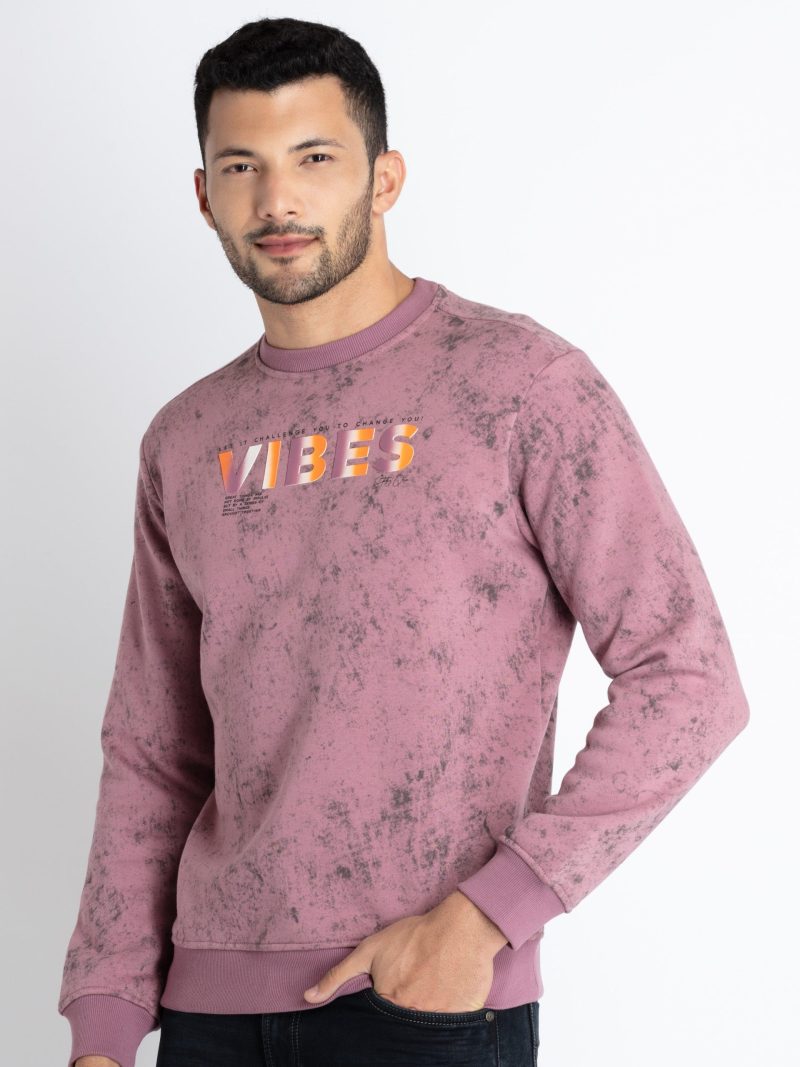 Status Quo Mens Printed Round Neck Sweatshirt