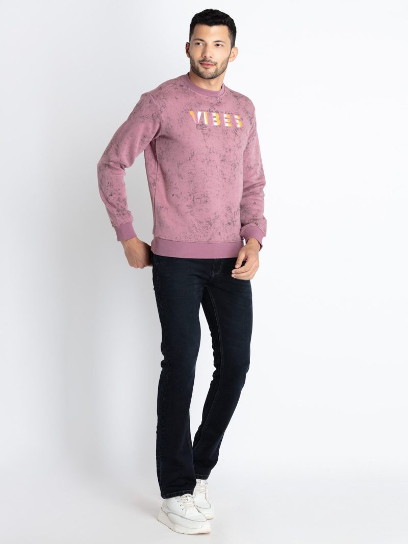 Status Quo Mens Printed Round Neck Sweatshirt