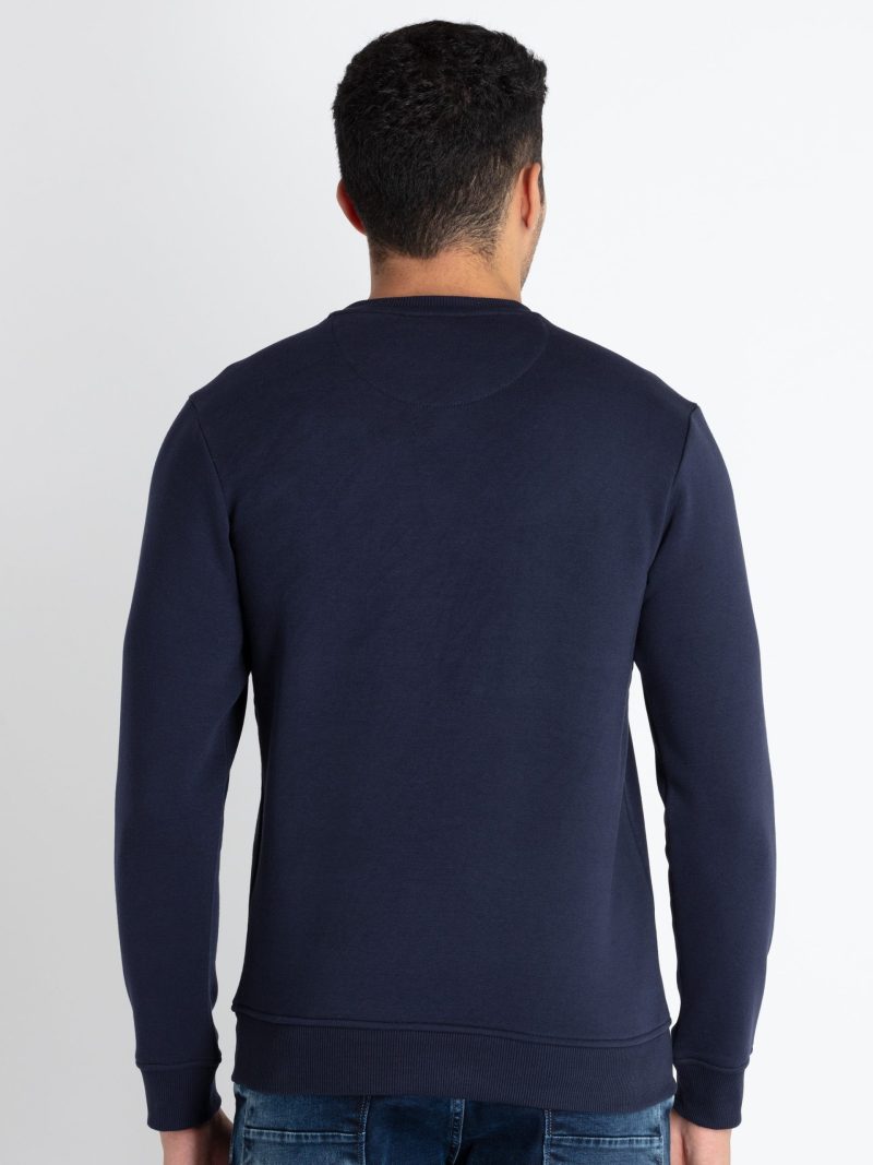 Mens Printed Round Neck Sweatshirt