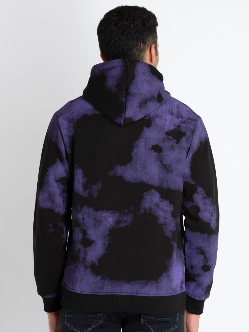 Mens Tie & Dye Sweatshirt With Hoodie