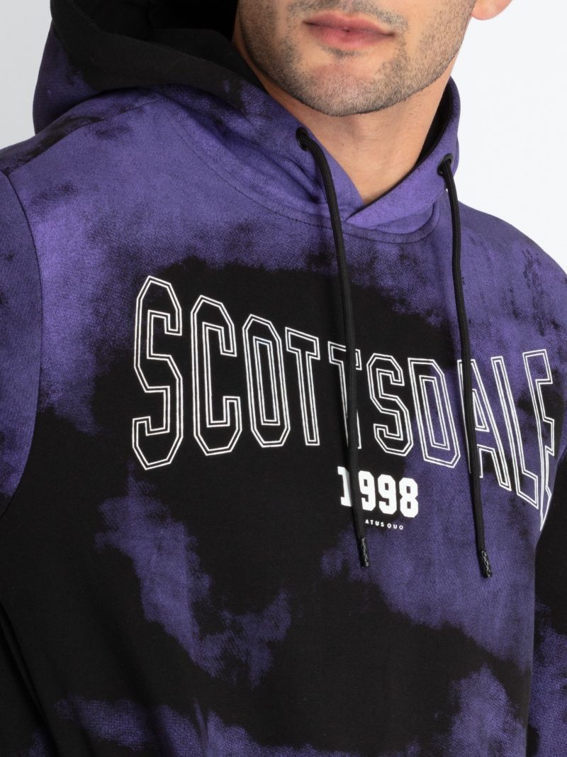 Mens Tie & Dye Sweatshirt With Hoodie