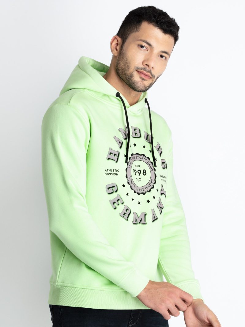 Mens Printed Hooded Sweatshirt