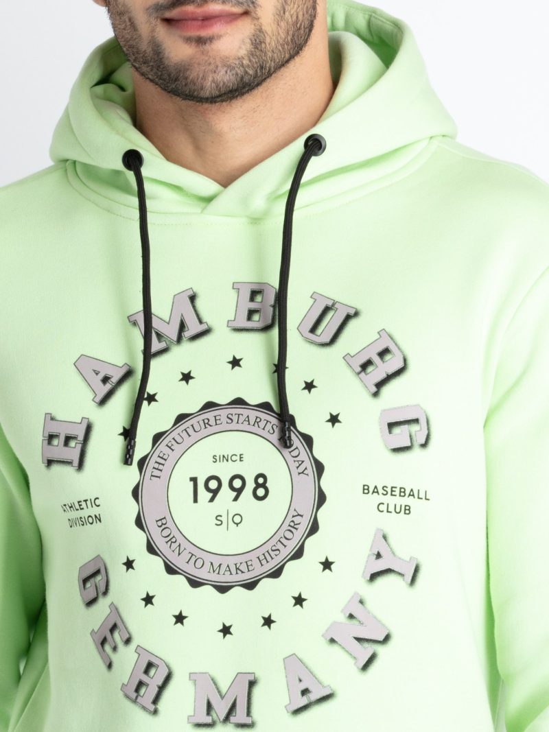 Mens Printed Hooded Sweatshirt