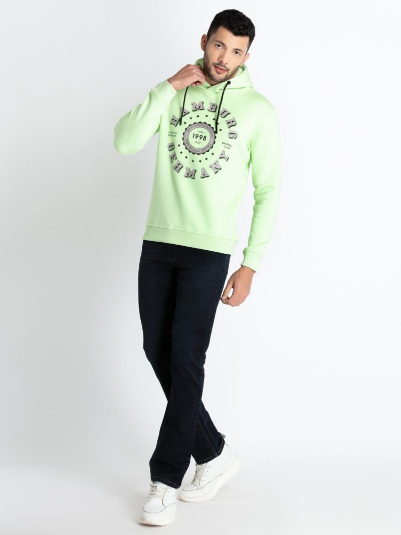 Mens Printed Hooded Sweatshirt