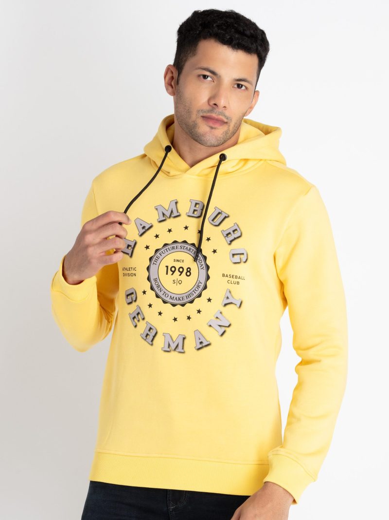 Mens Printed Hooded Sweatshirt