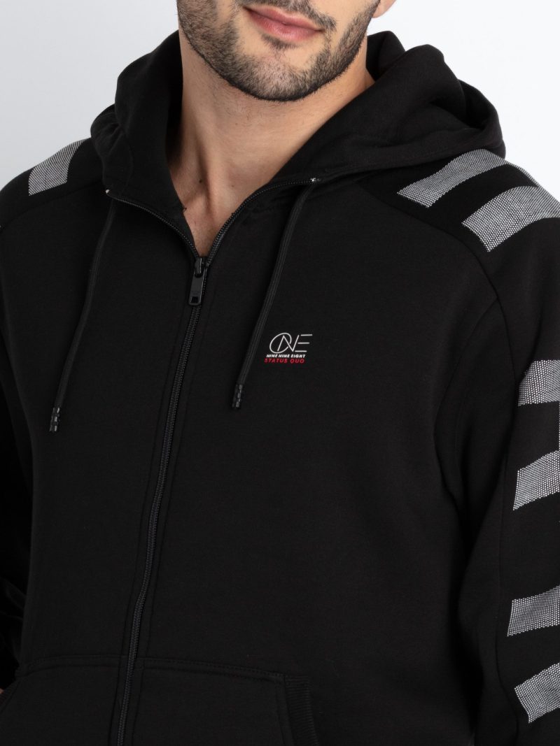 Status Quo Mens Solid Hooded Sweatshirt