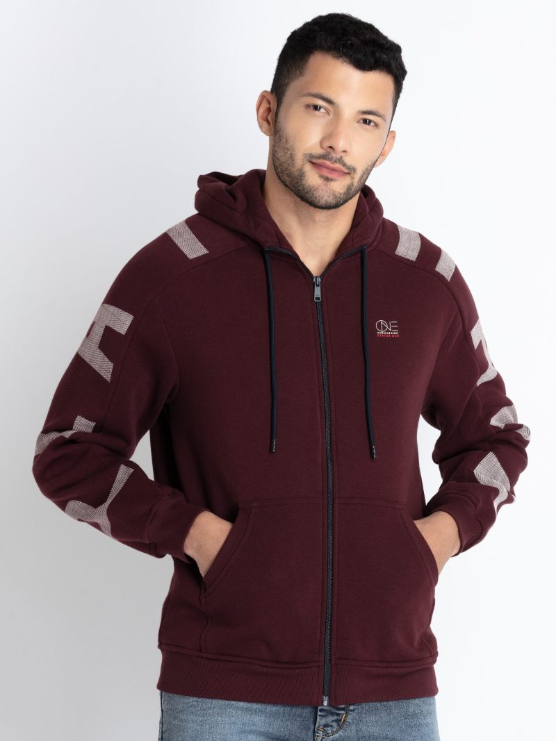 Status Quo Mens Solid Hooded Sweatshirt