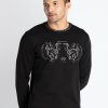 Mens Printed Round Neck Sweatshirt