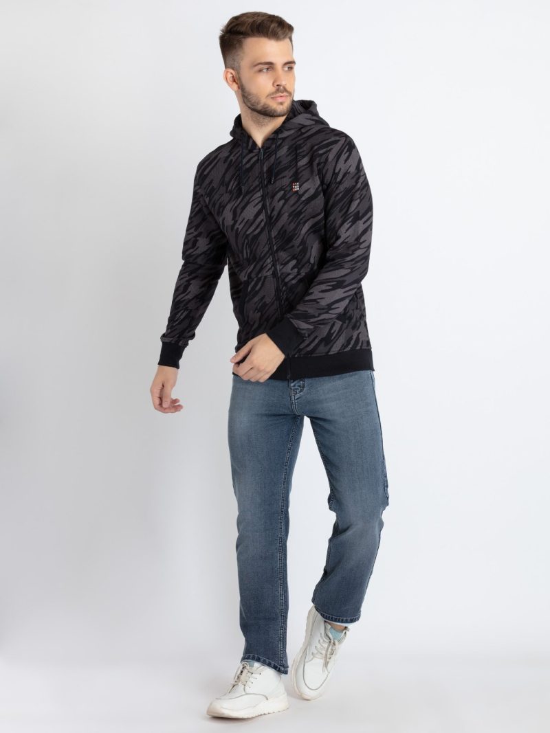 Mens All Over Printed Hooded Sweatshirt