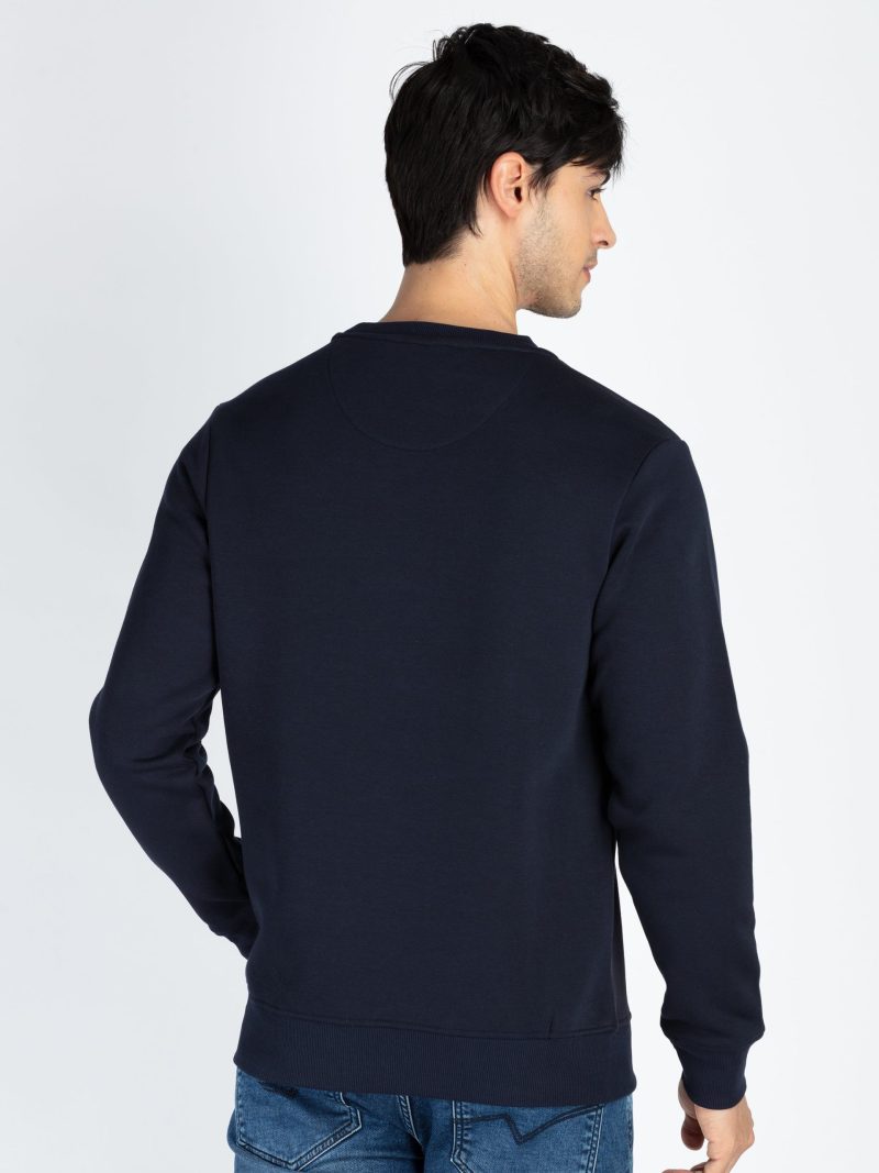 Mens Printed Round Neck Full Sleeve Sweatshirt