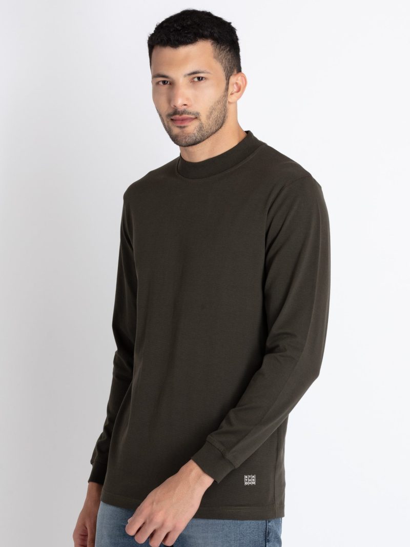 Status Quo Mens Solid Round Neck T-Shirt