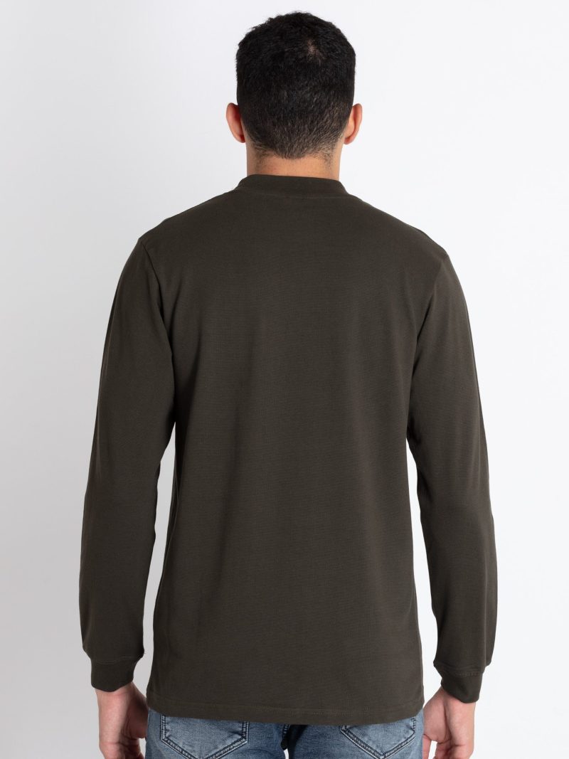 Status Quo Mens Solid Round Neck T-Shirt