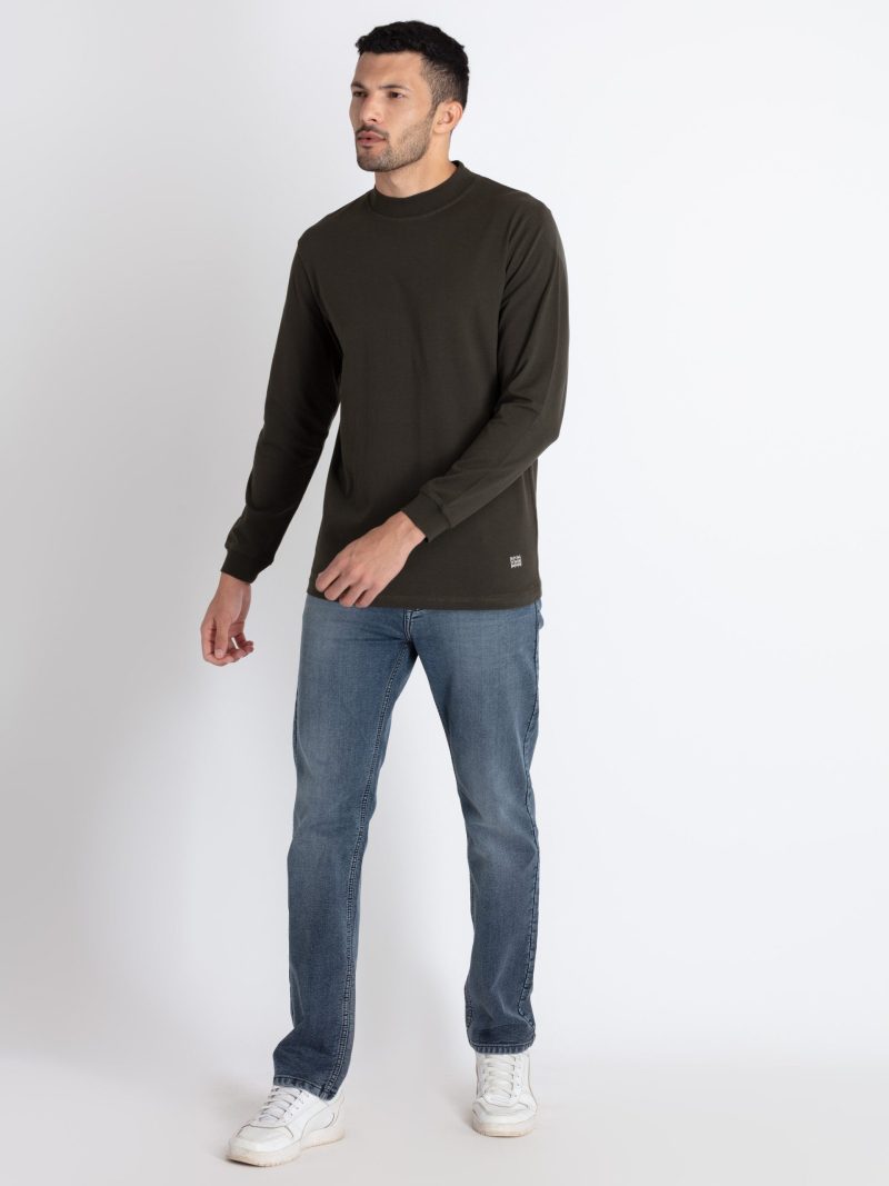 Status Quo Mens Solid Round Neck T-Shirt