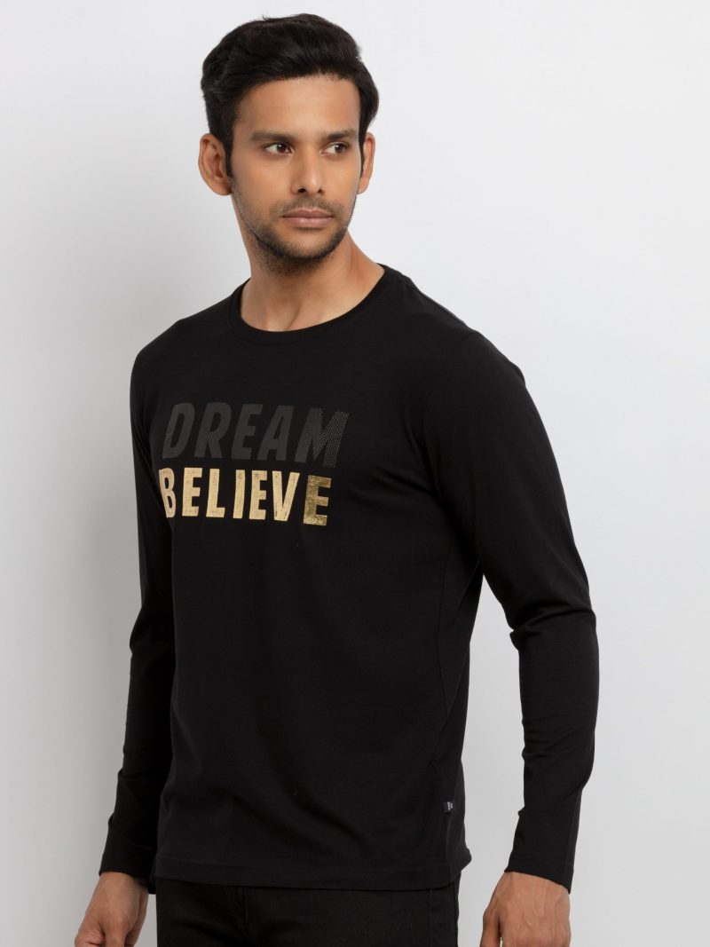 Mens Printed Full Sleeves T-Shirt