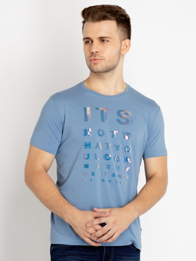 Mens Printed Round Neck T-Shirts