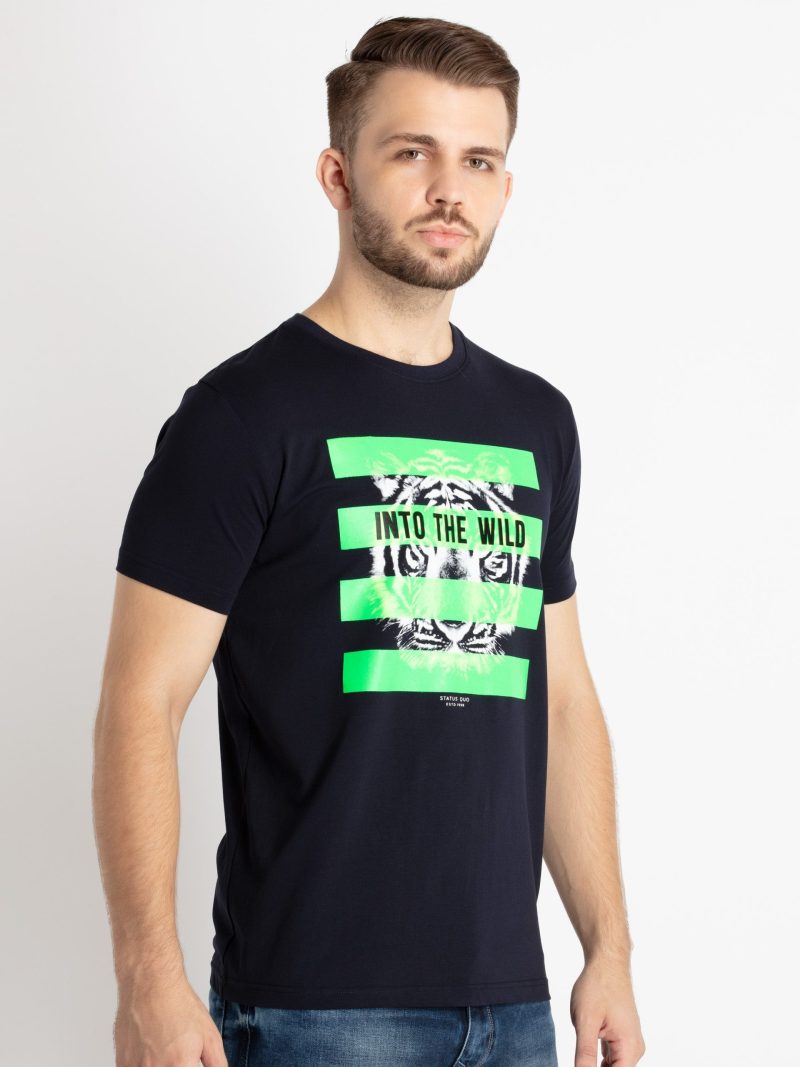 Mens Printed Round Neck T-Shirt