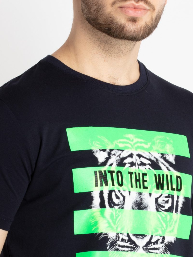 Mens Printed Round Neck T-Shirt