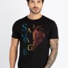 Mens Printed Round Neck T-Shirt