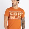 Mens Printed Round Neck T-Shirt