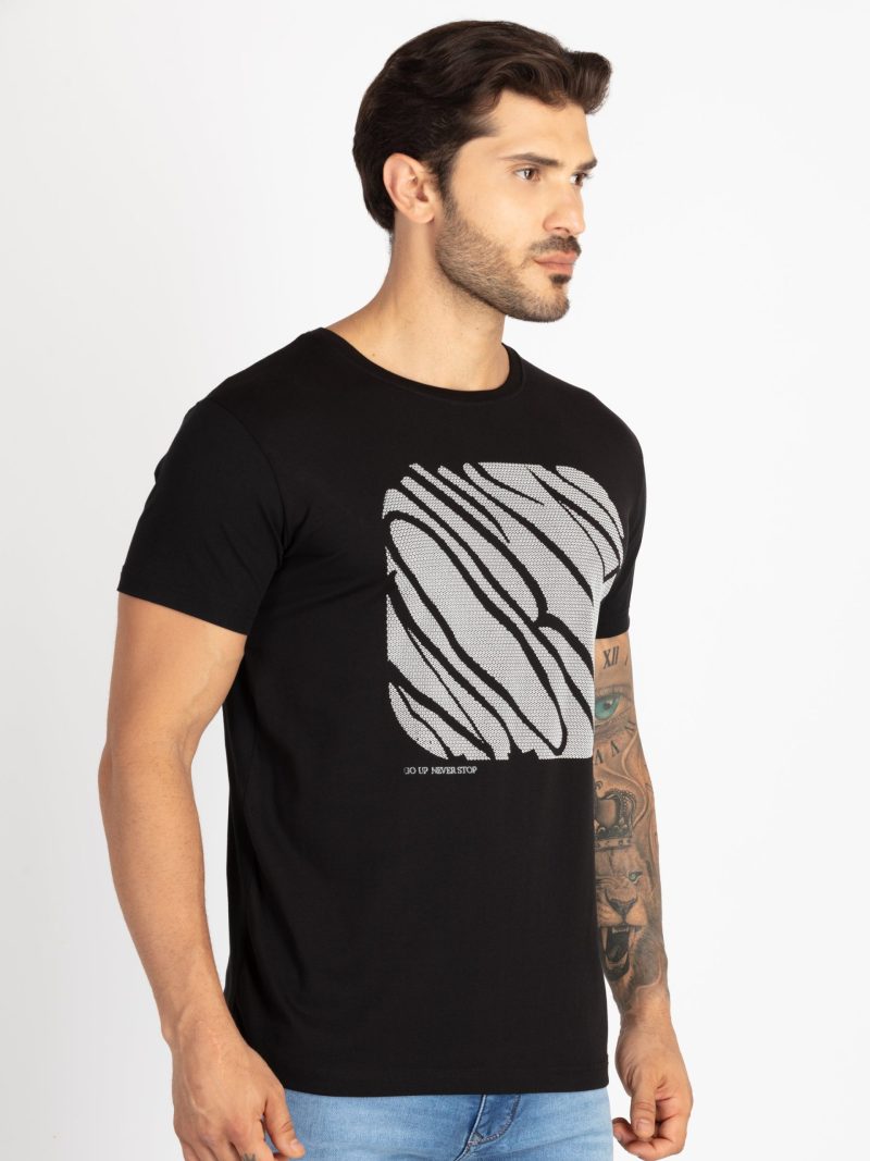 Mens Printed Round Neck T-Shirt