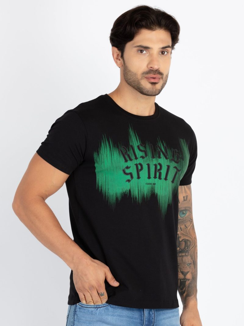 Mens Printed Round Neck T-Shirt