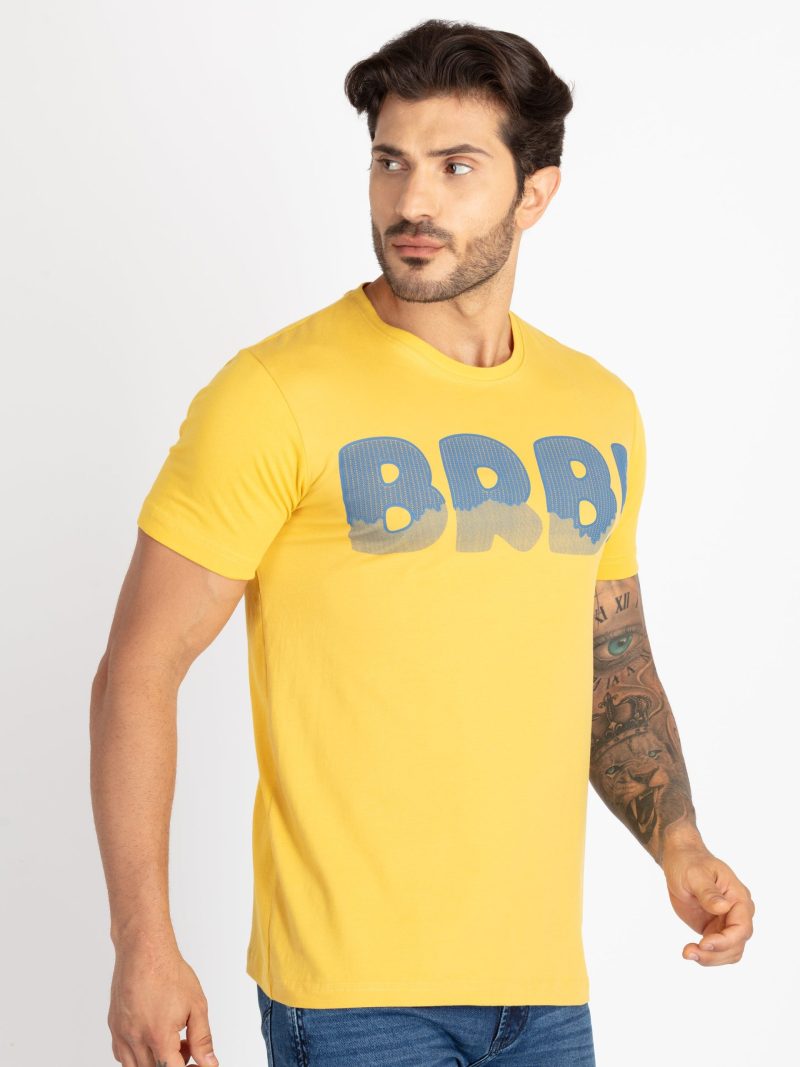 Mens Printed Round Neck T-Shirt