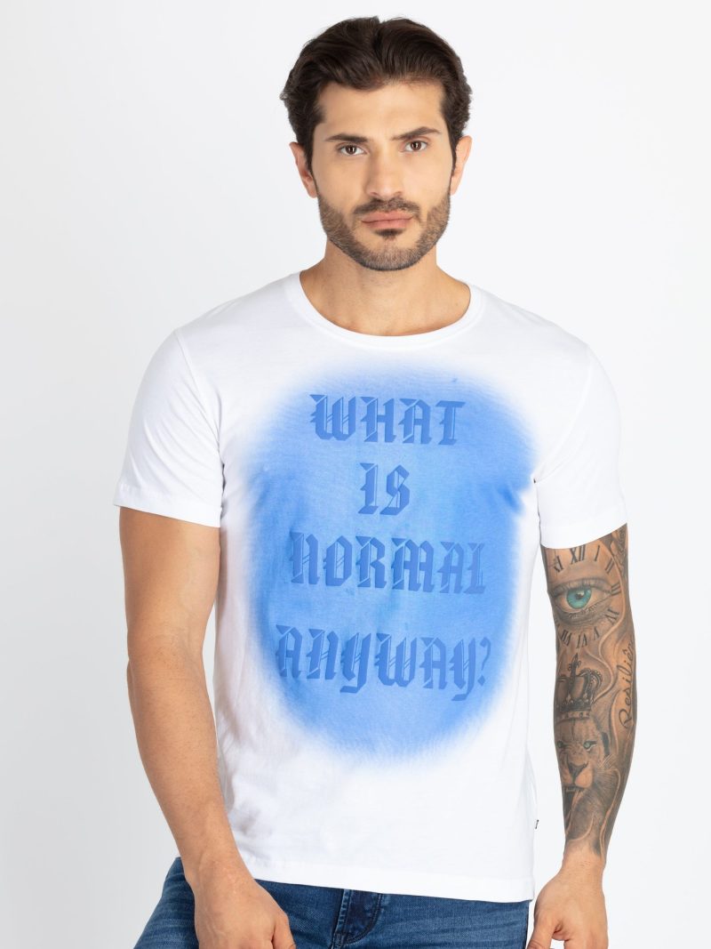 Mens Printed Round Neck T-Shirts