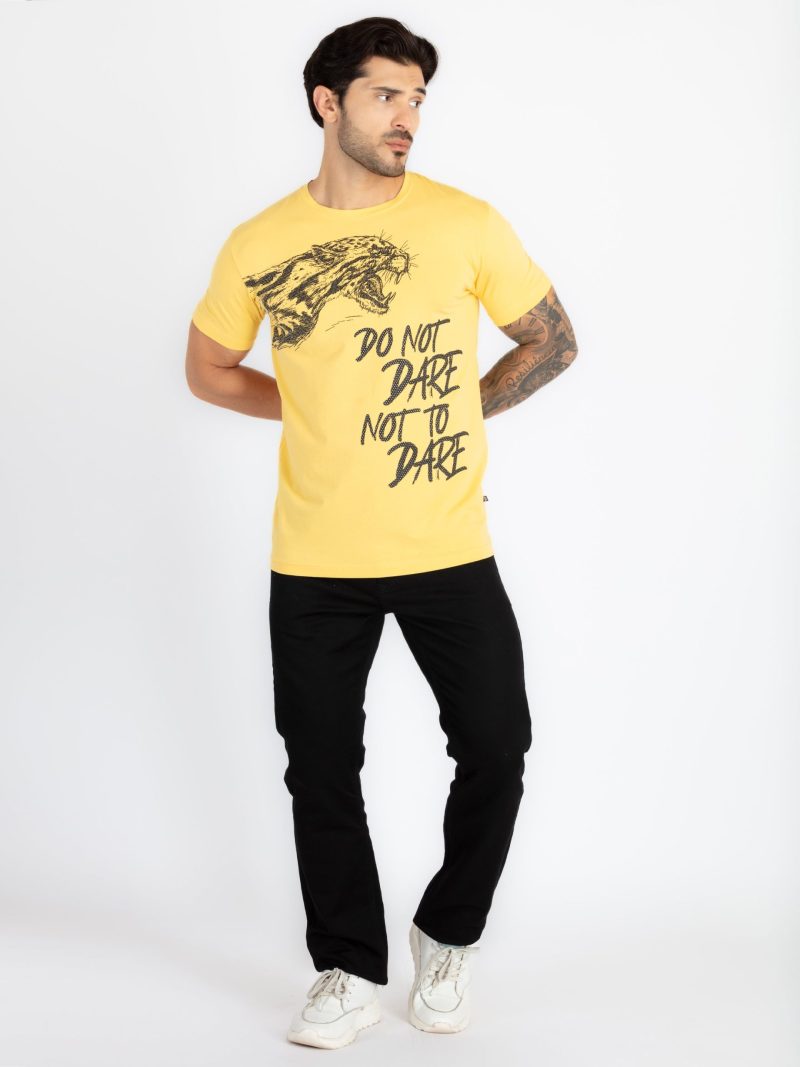 Mens Printed Round Neck T-Shirt