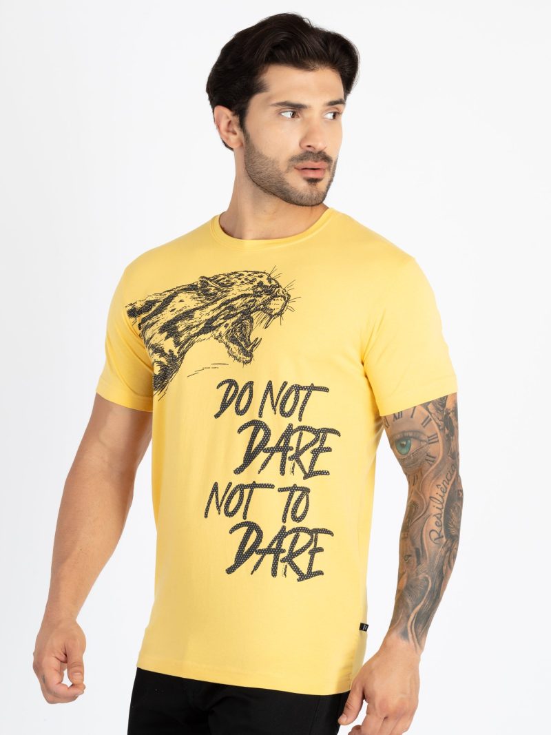 Mens Printed Round Neck T-Shirt