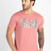 Mens Printed Round Neck T-Shirt