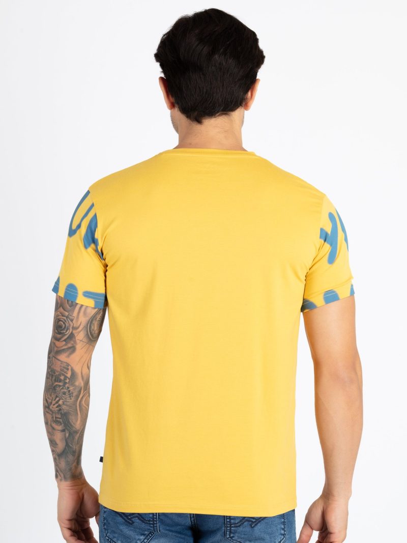Mens Printed Round Neck T-Shirt
