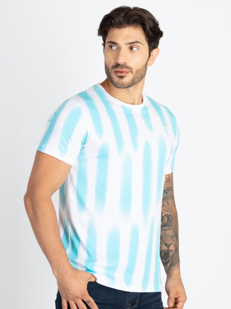 Mens All Over Printed Round Neck T-Shirt