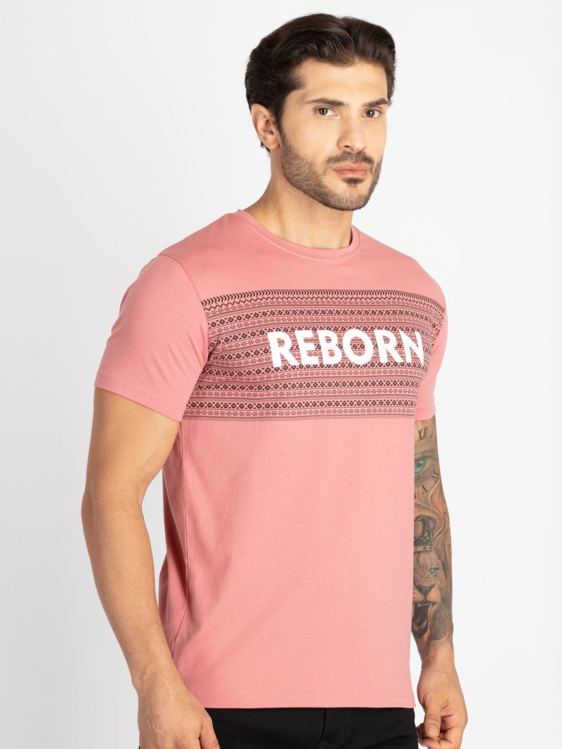 Mens Printed Round Neck T-Shirt
