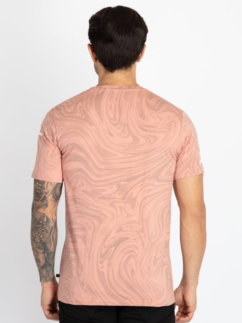 Mens All Over Printed Round Neck T-Shirt
