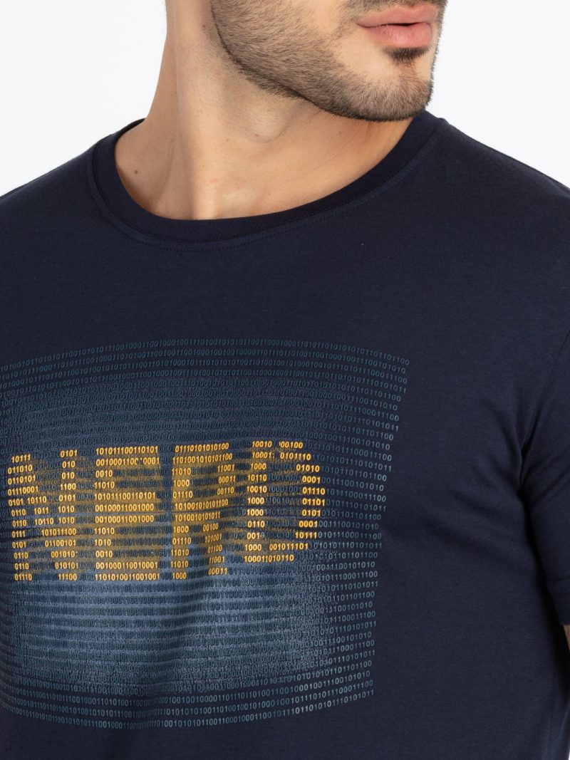 Mens Printed Round Neck T-Shirt