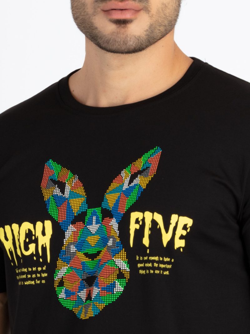 Mens Printed Round Neck T-Shirt