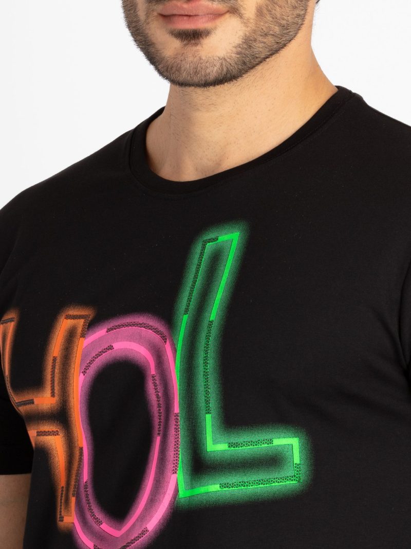 Mens Printed Round Neck T-Shirt