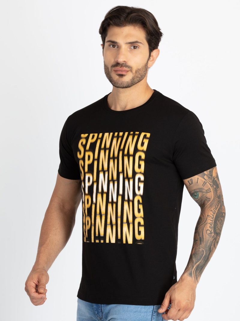 Mens Printed Round Neck T-Shirt