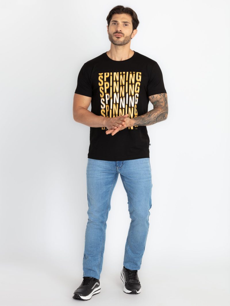 Mens Printed Round Neck T-Shirt